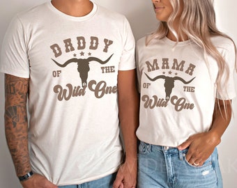 Wild One Western First Birthday Shirt, Cowboy Family Matching Birthday T-shirt, Wild West Farm 1st Birthday Tee, My First Rodeo Tshirt