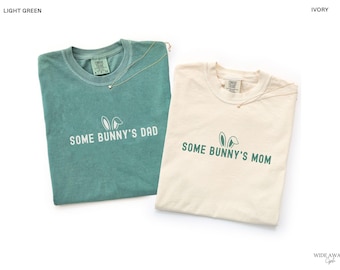 Some Bunny is One First Birthday Matching Family Shirts, Easter Bunny 1st Birthday T-shirt, Comfort Colors® Adult Tee