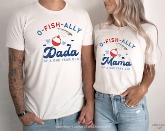 O-Fish-Ally One First Birthday Family Matching Shirt, The Big One Fishing 1st Birthday, Boy Fishing Theme Birthday, Personalized Shirt