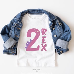 2 Rex Birthday Shirts, Family Matching 2nd Birthday T-shirts, Dinosaur Second Birthday Party Tee, Two Rex Girl Outfit, Mamasaurus Shirt