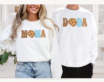 Cookie and Milk 1st Birthday Family Matching Sweatshirts, Bodysuit