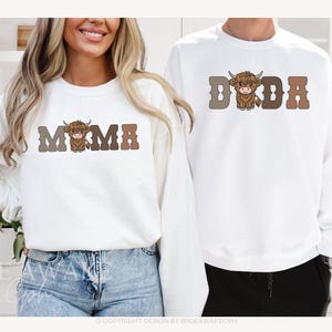 Highland Cow 1st First Birthday Sweatshirts, Holy Cow Family Matching 1st Birthday Shirt, Boho Farm and Cow Long-sleeve Outfit