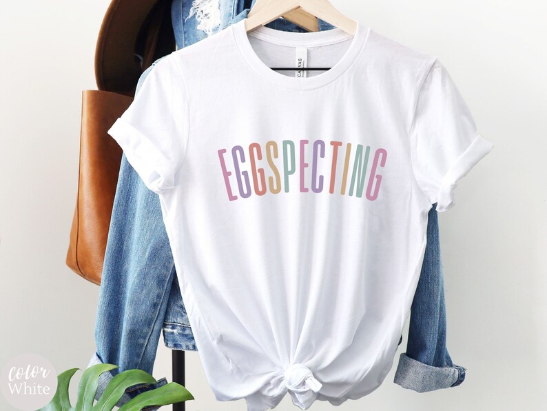 Easter Pregnancy Announcement Shirt Eggspecting Tshirt Etsy