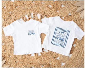 The Big One 1st Birthday Family Matching Shirts, Surf First Birthday T-shirt, Blue Surf Tee