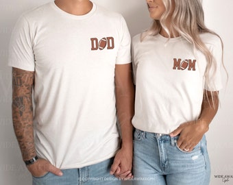 Football First Birthday  Family Matching Shirts, Mama Daddy Football 1st Birthday Tshirts, Football Theme Birthday Outfit