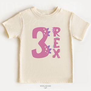 Three Rex Birthday Shirts, Family Matching 3rd Birthday T-shirts, Dinosaur Third Birthday Party Tee, Three Rex Girl Outfit, Mamasaurus Shirt