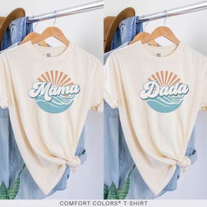 The Big One Surfing Theme 1st Birthday Comfort Colors® Shirts, Ocean Wave Family Matching First Birthday Tshirt, Surf Outfit, Surfer Shirt