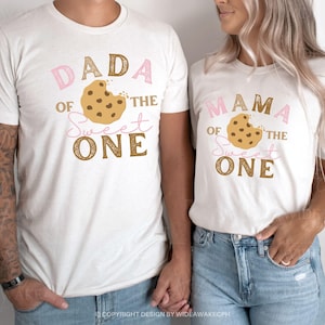 Cookies and Milk Sweet One 1st Birthday Party Shirts, Sweet One Family Matching First Birthday Tshirt, Milk and Cookie Theme Birthday Tee