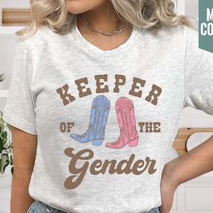 Rodeo Gender Reveal T-shirt Western Keeper of the Gender - Etsy