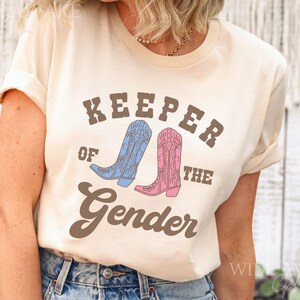 Rodeo Gender Reveal T-shirt Western Keeper of the Gender - Etsy