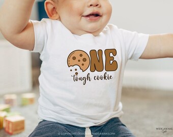 One Tough Cookie 1st Birthday Shirt, Milk and Cookie Sweet One Family Matching Birthday Party, Milk and Cookie Theme First Birthday Tshirt