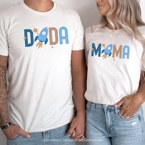 Outer Space 1st Birthday Matching Family Shirts, Rocket First Birthday Shirt, First Trip Around the Sun T-shirt, Boys Moon and Planet Theme