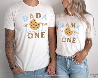 One Tough Cookie 1st Birthday Shirts, Cookies and Milk Sweet One 1st Birthday Family Matching Birthday Tshirt, Milk and Cookie Themed Tee