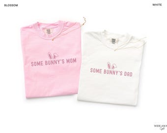 Some Bunny is One First Birthday Matching Family Shirts, Easter Bunny 1st Birthday T-shirt, Comfort Colors® Adult Tee