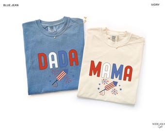 4th of July Birthday Matching Family T-Shirts, One Little Firecracker Shirt, Comfort Colors®