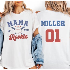 Rookie of the Year Baseball Birthday T-Shirt, Comfort Colors Family Matching Shirts