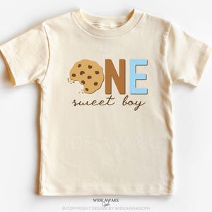 One Sweet Boy Cookies and Milk 1st Birthday Shirts, Sweet One Family Matching First Birthday Tshirt, Milk and Cookie Theme Birthday Tees