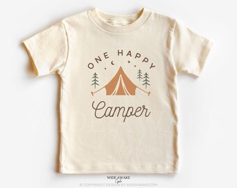 One Happy Camper 1st Birthday Shirt, Camping Theme