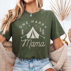 One Happy Camper 1st Birthday Shirt, Camping First Birthday Outfit, Family Matching Camp Tees, Camping Vacation Shirt, 1st Birthday Boy Girl afbeelding 3