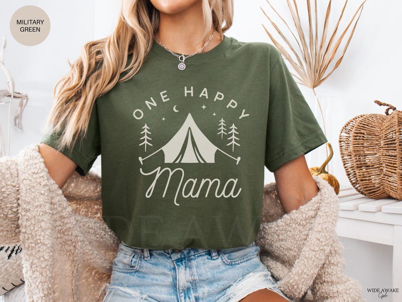 One Happy Camper 1st Birthday Shirt, Camping First Birthday Outfit, Family Matching Camp Tees, Camping Vacation Shirt, 1st Birthday Boy Girl afbeelding 3