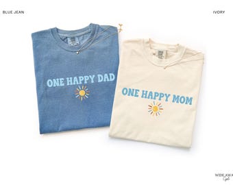 One Happy Boy Sunshine First Birthday Family Matching Shirts, First Trip Around the Sun T-shirt, Comfort Colors®