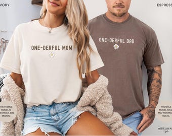 ONEderful 1st Birthday Family Matching Shirts, Isn’t She Onederful Daisy First Birthday, Little Miss Onederful Outfit, Comfort Colors®