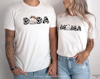 Cow Theme First Birthday Shirts, Family Matching Farm Tee