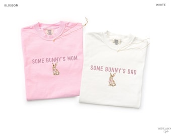 Some Bunny is One First Birthday Matching Family Shirts, Easter Bunny 1st Birthday T-shirt, Comfort Colors® Adult Tee