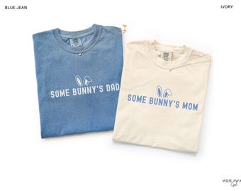 Some Bunny is One First Birthday Matching Family Shirts, Easter Bunny 1st Birthday T-shirt, Comfort Colors® Adult Tee