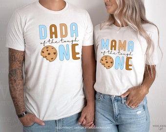 One Tough Cookie 1st Birthday Shirts, Cookies and Milk Sweet One 1st Birthday Family Matching Birthday Tshirt, Milk and Cookie Themed Tee