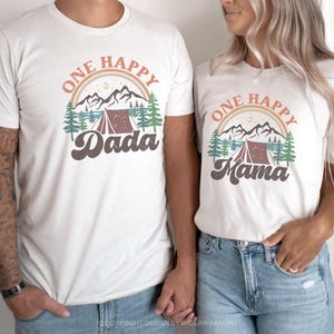 One Happy Camper 1st Birthday Shirt, Camping First Birthday Outfit, Family Matching Camp Tees, Camping Vacation Shirt, 1st Birthday Boy Girl