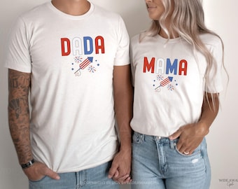 4th of July First Birthday Matching Family Shirt, One Little Firecracker 1st Birthday T-shirt