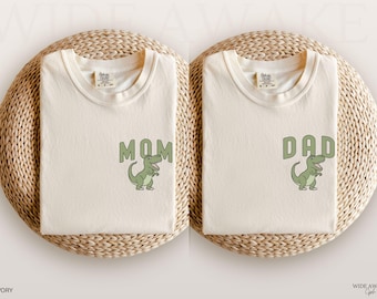 Two Rex Birthday Shirts, Dinosaur Family Matching 2nd Birthday T-shirts