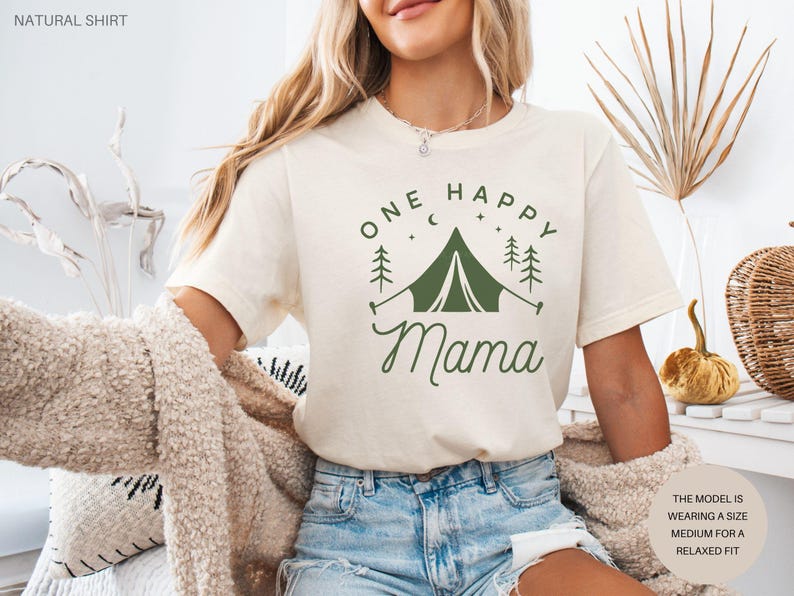 One Happy Camper 1st Birthday Shirt, Camping First Birthday Outfit, Family Matching Camp Tees, Camping Vacation Shirt, 1st Birthday Boy Girl afbeelding 2