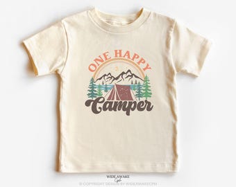 One Happy Camper 1st Birthday Shirt, Camping Family Tee