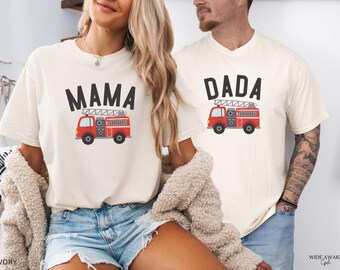 Fire Truck 1st Birthday Family Matching Shirts, Comfort Colors®