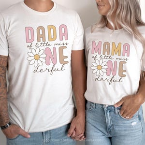 Camisetas familiares a juego para el primer cumpleaños de ONEderful, ¿No es ella Onederful?, Traje de la pequeña Miss Onederful, Fiesta de primer cumpleaños bohemia