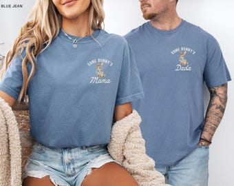 Some Bunny is One First Birthday Matching Family Shirts, Easter Bunny 1st Birthday T-shirt, Comfort Colors® Adult Tee