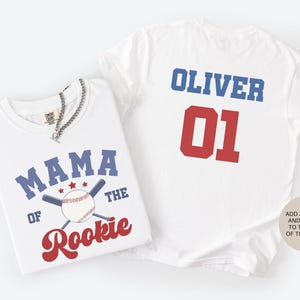 T-shirts pour le premier anniversaire de la recrue de l'année, chemises de baseball pour la famille pour le premier anniversaire, chemise Comfort Colors®, chemise de baseball pour maman et papa