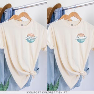 The Big One Surfing Theme 1st Birthday Comfort Colors® Shirts, Ocean Wave Family Matching First Birthday Tshirt, Surf Outfit, Surfer Shirt