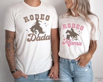 My First Rodeo Birthday Matching Shirt, Western Cowboy Family Outfit