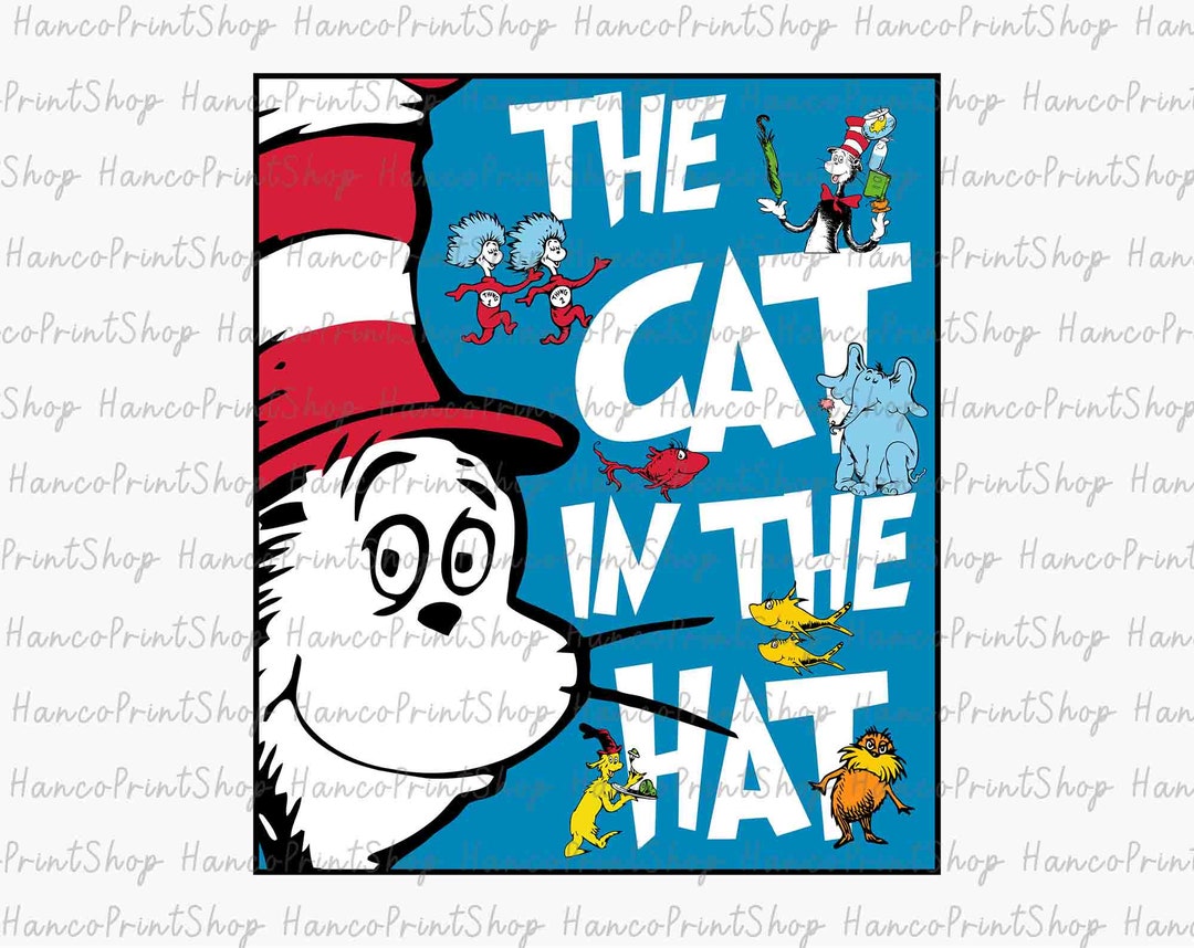 The Cat in the Hat SVG, Dr Seuss Svg, Read Across America Svg, Thing 1 ...