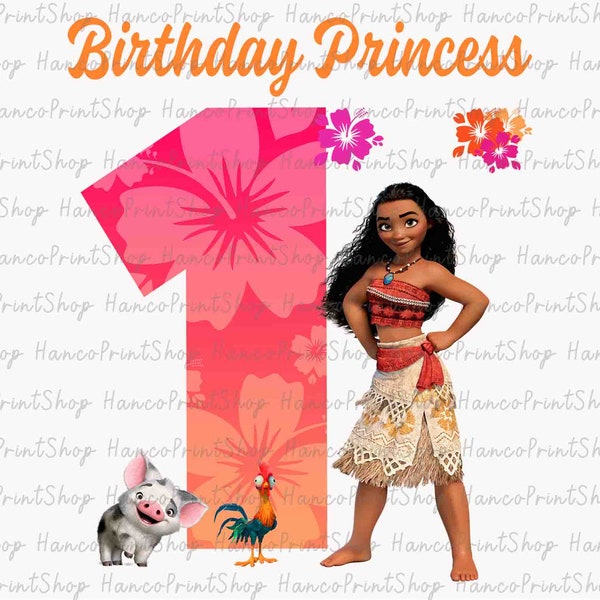 Birthday Princess Png, My 1st Birthday Png, Happy Birthday Png, Birthday Shirt Png, Birthday Sublimation Design, Gifts for Kids Png