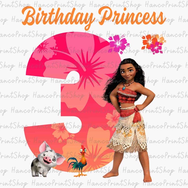 Birthday Princess Png, My 3rd Birthday Png, Happy Birthday Png, Birthday Shirt Png, Birthday Sublimation Design, Gifts for Kids Png