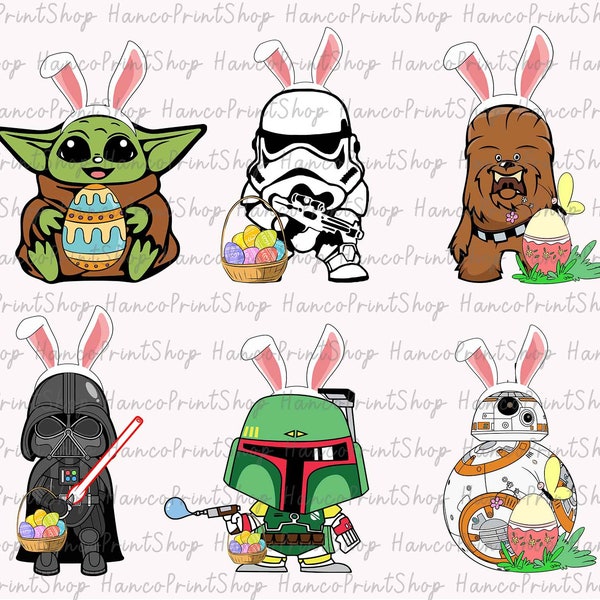 Bundle Character Easter SVG, Happy Easter Svg, Easter Eggs Svg, Funny Easter Svg, Spring Svg, Easter Sublimation Design, Digital Download