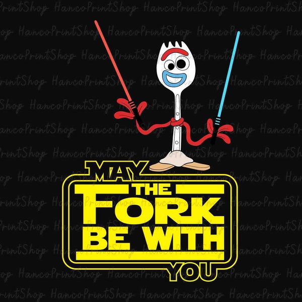 May The Fork Be With You SVG, May 4th Png, Space Travel Png, Science Fiction Png, Television Series Svg, This Is The Way, Be With You