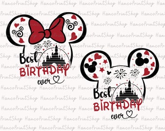 Bundle Best Birthday Ever Svg, Mouse Birthday Svg, Birthday Trip Svg, Magical Castle Svg, Birthday Svg, Birthday Shirt Svg, Digital Download