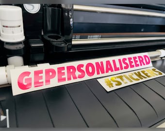 Maak Indruk met Jouw Eigen Glans Vinyl Sticker voor Slechts 2,50