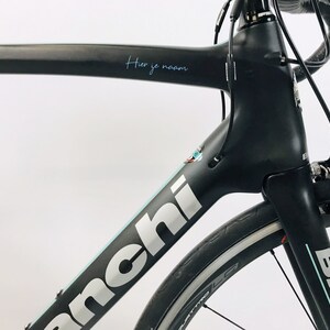 Gepersonaliseerde Racefiets Sticker Handgeschreven stijl afbeelding 5