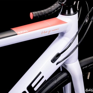 Gepersonaliseerde Racefiets Sticker Handgeschreven stijl afbeelding 4